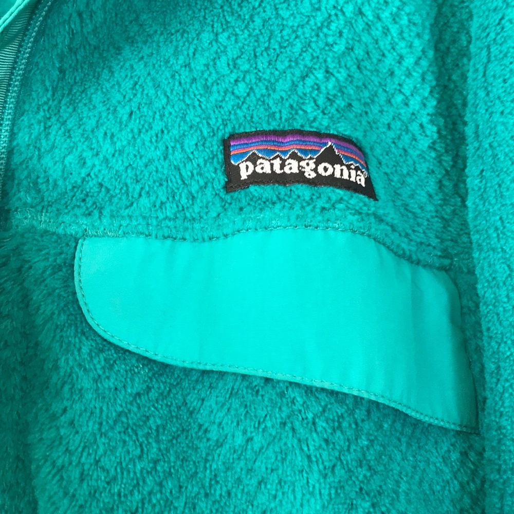 Patagonia re took full zip M green - Picture 3 of 4